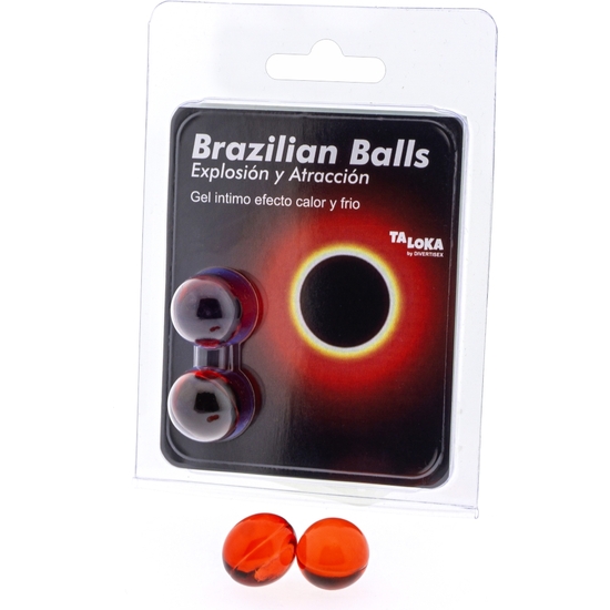2 Brazilian Balls Explosion De Aromas Gel Excitante Efecto Calor Y Frio