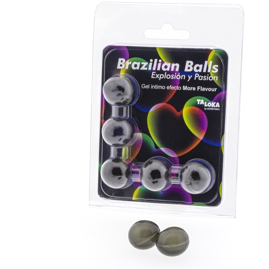 5 Brazilian Balls Explosion De Aromas Gel Excitante Efecto More Flavour