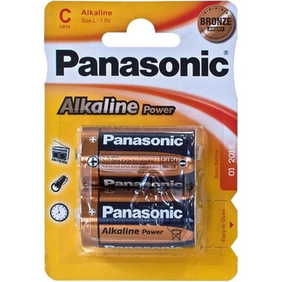 Pila Lr14 Panasonic Alcalina