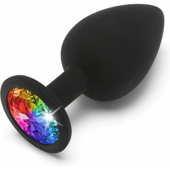 Rainbow Booty Jewel Grande - Negro