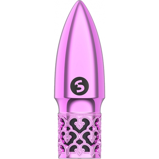 GLITTER - RECHARGEABLE ABS BULLET - ROSA
