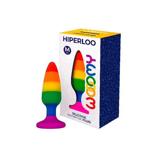Wooomy Hiperloo Plug Rainbow De Silicona - Talla M