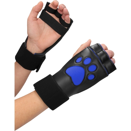 OUCH PUPPY PLAY - PUPPY PAW GUANTES NEOPRENO - AZUL