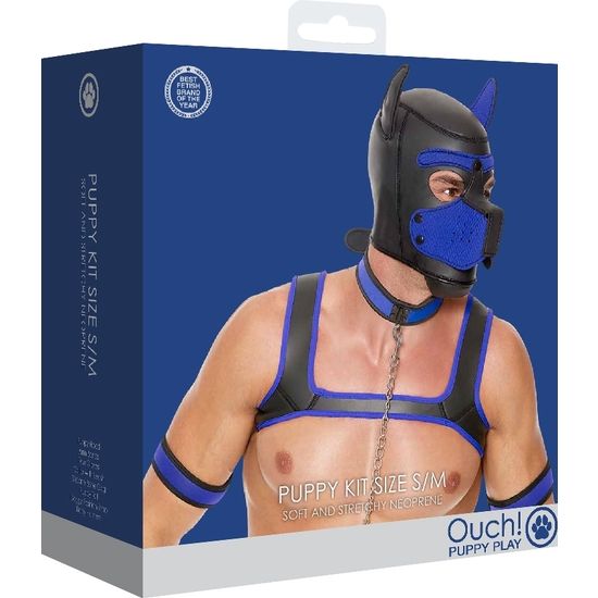 OUCH PUPPY PLAY - PUPPY KIT NEOPRENO - AZUL