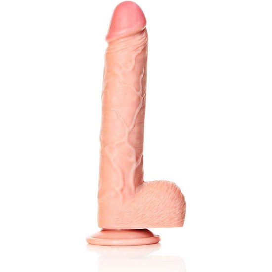 REALROCK - PENE REALÍSTICO CON TESTÍCULOS - 10/ 25,5 CM