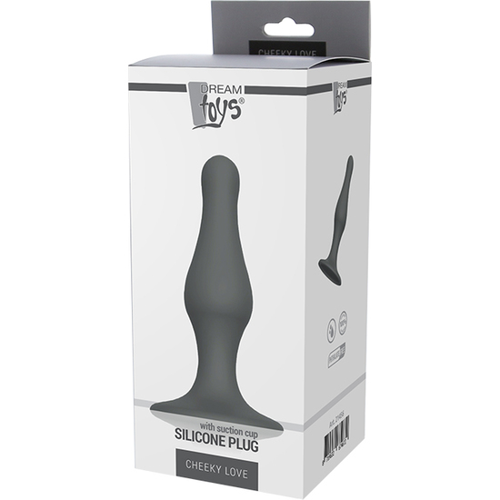 
				CHEEKY LOVE GREY PLUG WITH SUCTION CUP
				