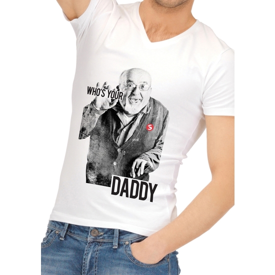 CAMISETA DIVERTIDA WHO IS YOUR DADDY SHOTS