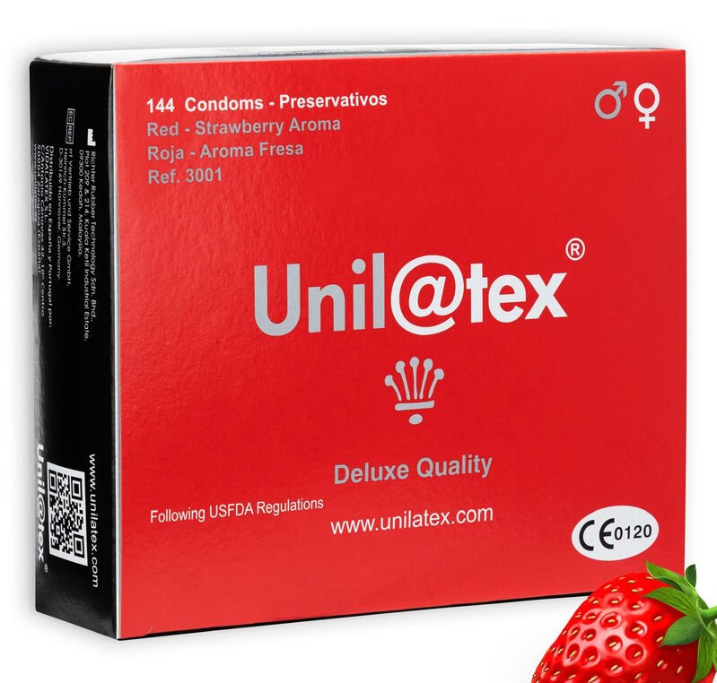 Comprar Unilatex Preservativos Rojos/fresa 144 Uds