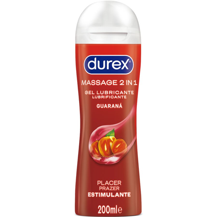 DUREX - GEL LUBRICANTE DE MASAJE ESTIMULANTE GUARANÁ 200 ML DUREX LUBES