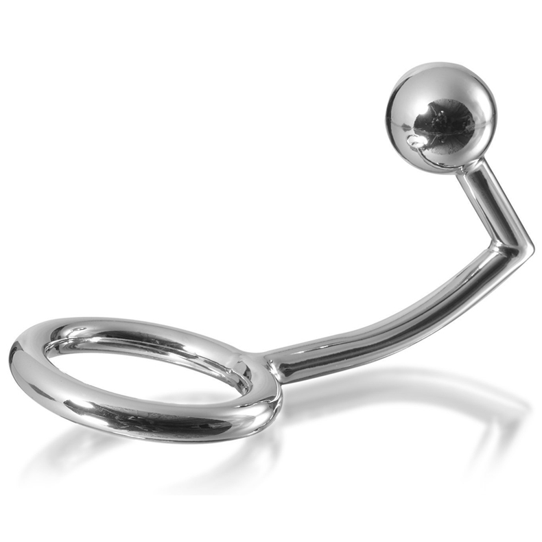 METALHARD COCK RING ANILLO CON GANCHO INTRUDER ANAL 45MM METAL HARD