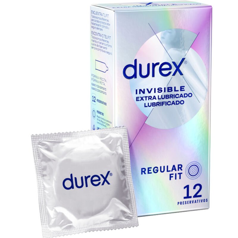 DUREX INVISIBLE EXTRA LUBRICADO 12 UDS DUREX CONDOMS