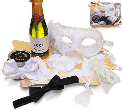 Comprar Kit Erótico Blanco Mascara Veneciana