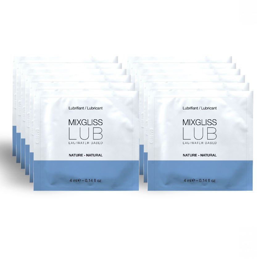 MIXGLISS LUBRICANTE BASE DE AGUA NATURAL 12 MONODOSIS 4ML MIXGLISS