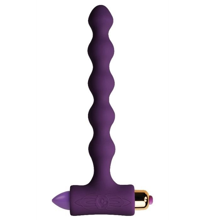 PLUG ANAL CON VIBRACIÓN Y ONDULACIONES PETITE SENSATIONS PEARLS ROCKS-OFF