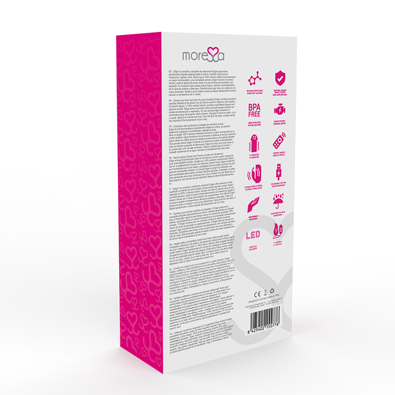 AMORESSA EDGAR PREMIUM SILICONE CONTROL REMOTO