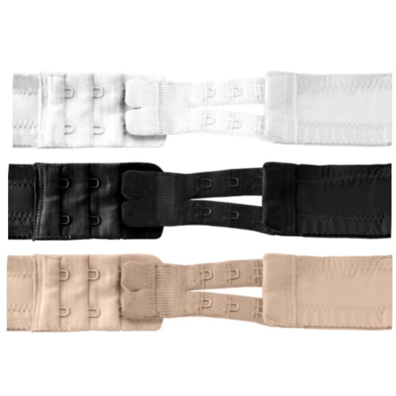 BYEBRA EXTENSORES DE CONTORNO FLEXIBLES 2 GANCHOS NUDE 3 UNDS BYE BRA