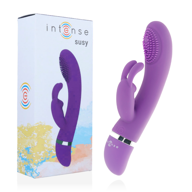 INTENSE SUSY VIBRADOR OSCILANTE SILICON RABBIT LILA INTENSE FUN 