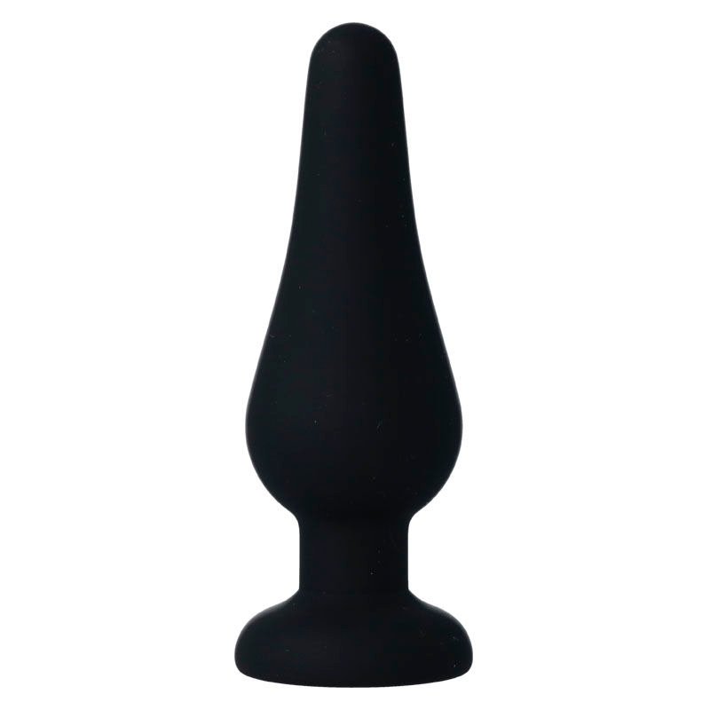 INTENSE ANAL PLUG PIPO M SILICONE NEGRO 11.5CM