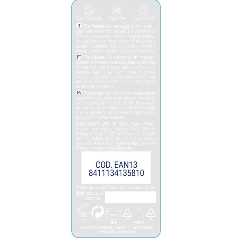 CONTROL 2-1 MASSAGE  & PLEASURE PASSION 200ML