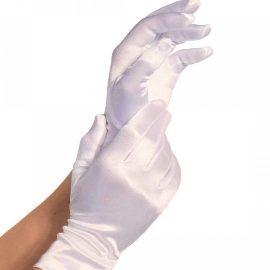 Comprar Leg Avenue Guantes Satin Blanco