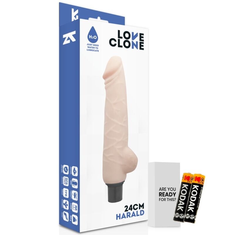 LOVECLONE HARALD SELF LUBRICATION VIBRADOR 24CM LOVECLONE