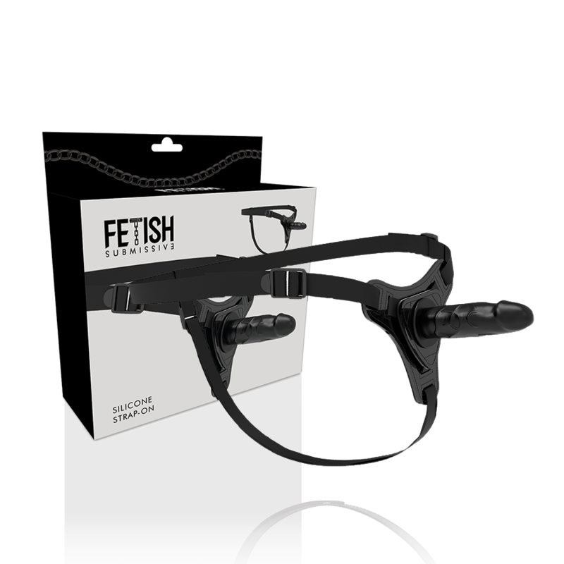 Comprar Fetish Submissive Arnés Silicona Negro Realistic 16cm