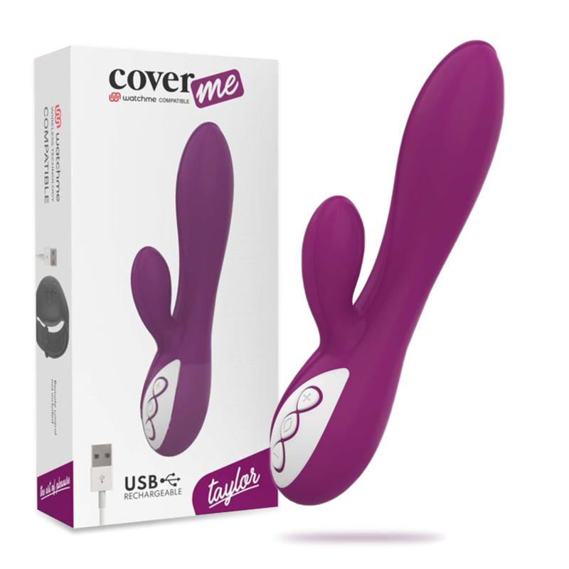 COVERME TAYLOR VIBRADOR RECARGABLE 10 VELOCIDADES FLEXIBLE Y SUMERGIBLE