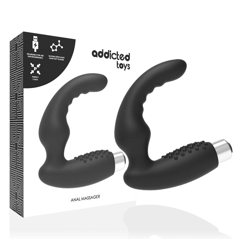 ADDICTED TOYS VIBRADOR PROSTÁTICO RECARGABLE NEGRO ADDICTED TOYS