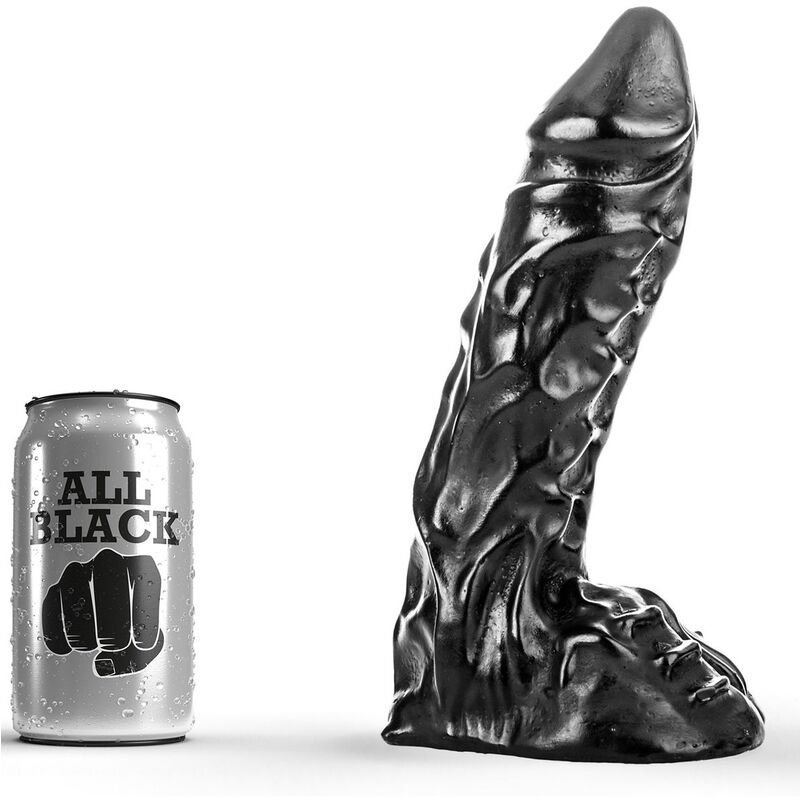 ALL BLACK DILDO 23CM ALL BLACK