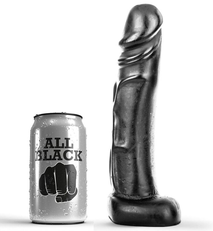 ALL BLACK DILDO 22CM ALL BLACK