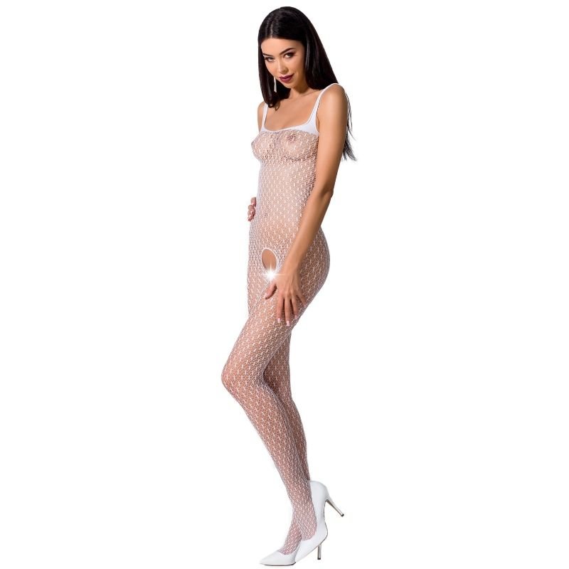 PASSION WOMAN BS071 BODYSTOCKING BLANCO TALLA UNICA PASSION WOMAN BODYST