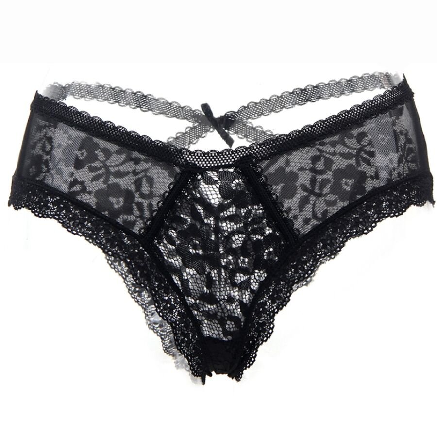 QUEEN LINGERIE PANTIES DE ENCAJE FLORAL S/M 