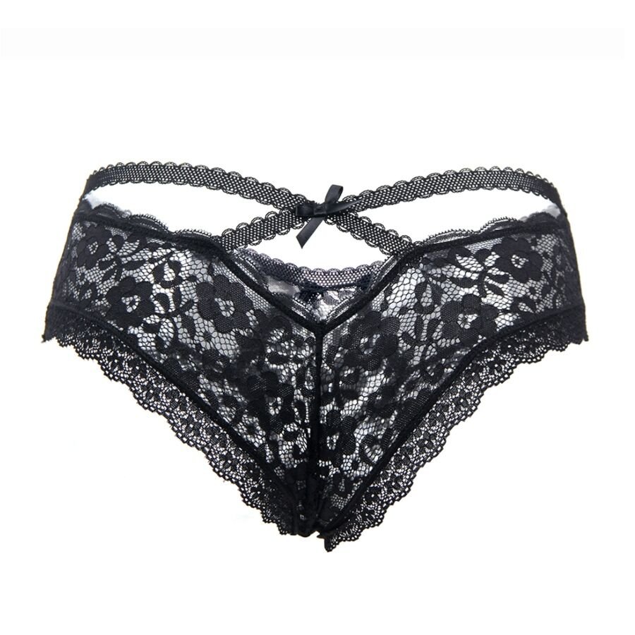 QUEEN LINGERIE PANTIES DE ENCAJE FLORAL S/M 