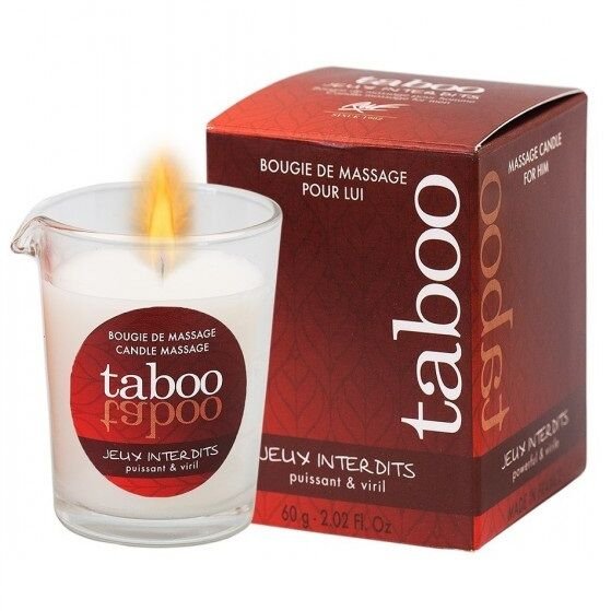 TABOO VELA DE MASAJE PARA ÉL JEUX INTERDITS AROMA LIQUEN SALVAJE RUF
