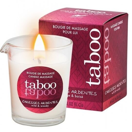 TABOO VELA DE MASAJE PARA ÉL CARESSES ARDENTES AROMA HELECHO RUF