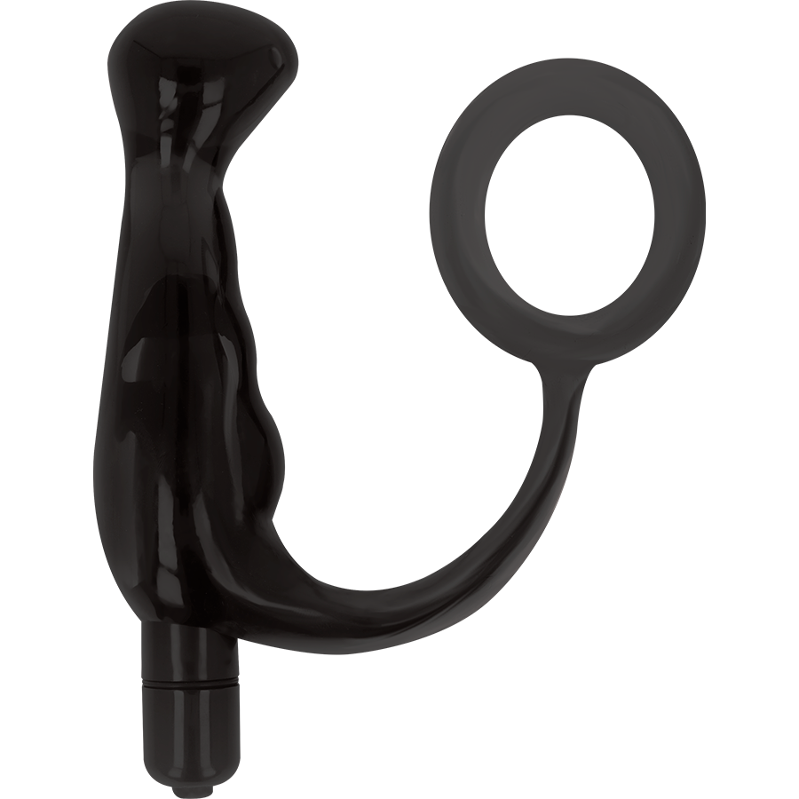 ADDICTED TOYS VIBRADOR PROSTÁTICO RECARGABLE NEGRO 10 CM