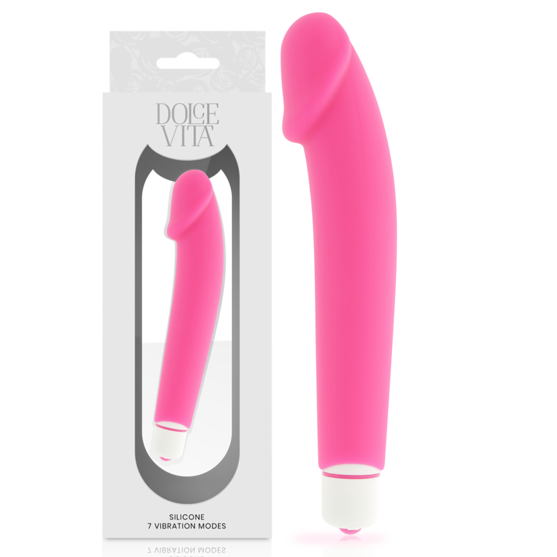 DOLCE VITA - REALISTIC VIBRADOR SILICONA ROSA DOLCE VITA