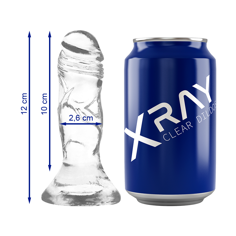 XRAY CLEAR DILDO TRANSPARENTE 12CM X 2.6CM X RAY