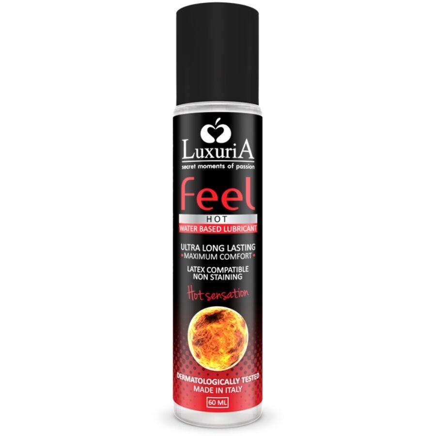 LUXURIA FEEL HOT SENSATION LUBRICANTE BASE AGUA EFECTO CALOR 60 ML LUXURIA