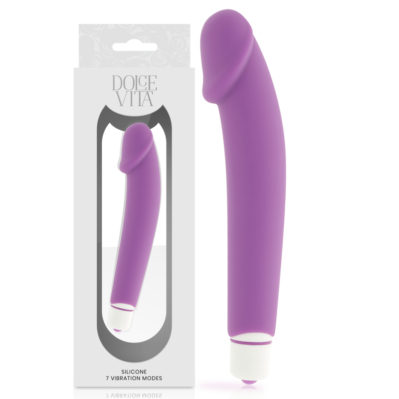 DOLCE VITA - REALISTIC VIBRADOR SILICONA LILA DOLCE VITA