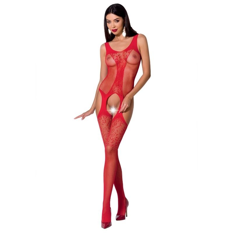 PASSION WOMAN BS072 BODYSTOCKING TALLA UNICA ROJO PASSION WOMAN BODYST