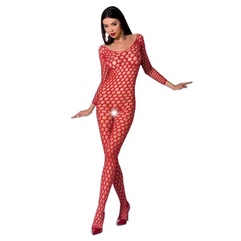 PASSION WOMAN BS077 BODYSTOCKING TALLA UNICA ROJO PASSION WOMAN BODYST