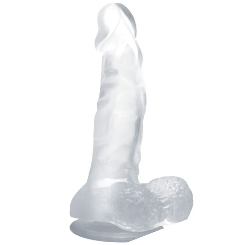 BAILE - DILDO REALÍSTICO CON VENTOSA Y TESTÍCULOS 16.7 CM TRANSPARENTE BAILE DILDOS