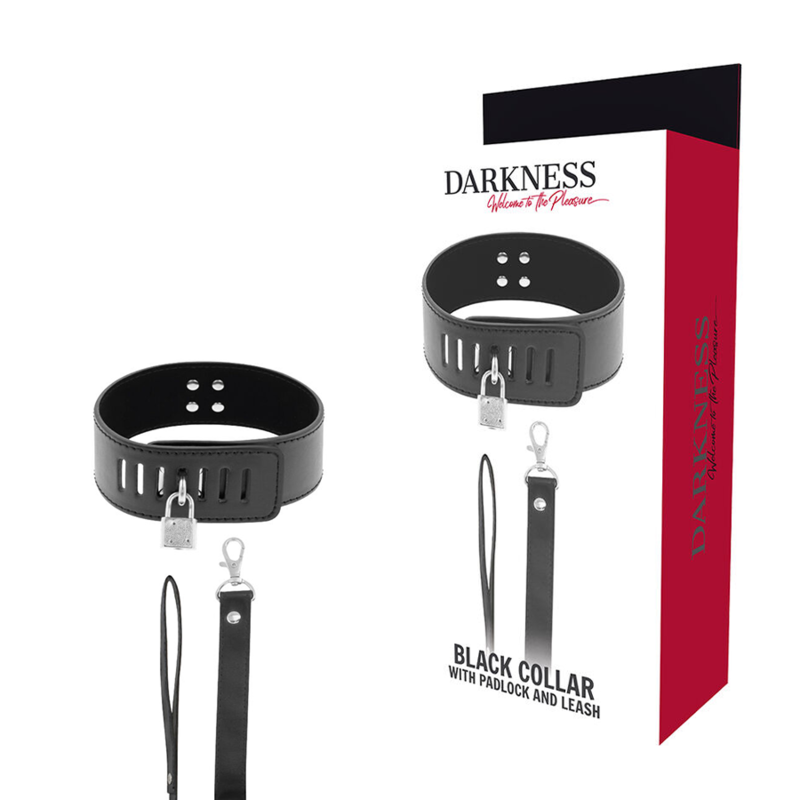 DARK NESS COLLAR BDSM CON CANDADO NEGRO DARKNESS BONDAGE
