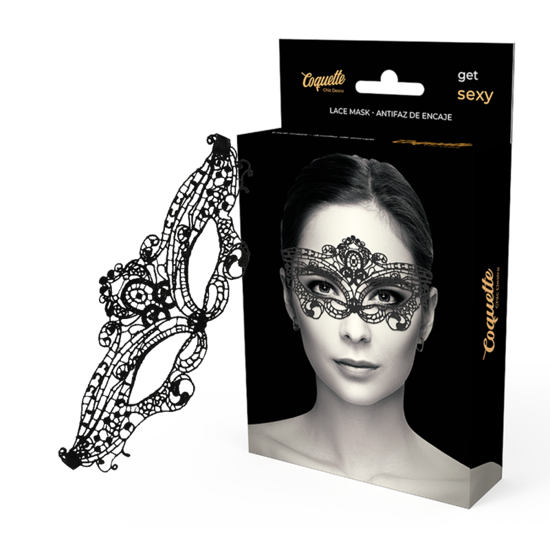 COQUETTE CHIC DESIRE ANTIFAZ ENCAJE NEGRO COQUETTE ACCESSORIES