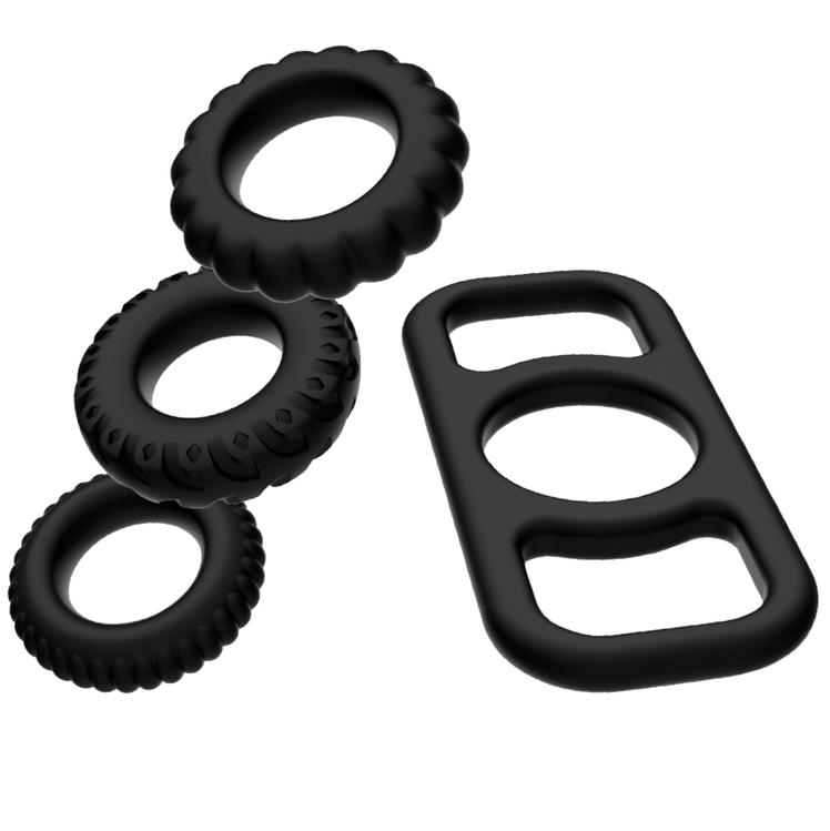 ADDICTED TOYS SET 4 ANILLOS PENE