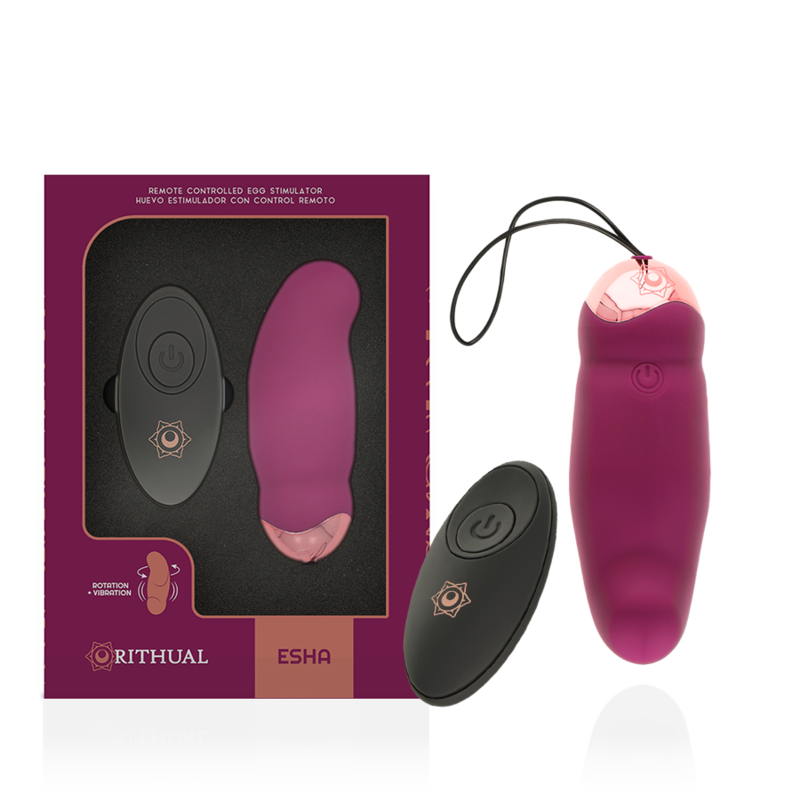 RITHUAL ESHA HUEVO CONTROL REMOTO SISTEMA ROTACIÓN + VIBRACIÓN RITHUAL