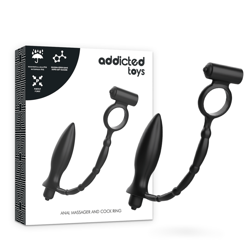 ADDICTED TOYS PLUG ANAL CON ANILLO VIBRADOR ADDICTED TOYS