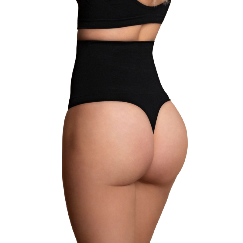 BYE BRA FAJA SIN COSTURAS ESTILO TANGA NEGRO XXL BYE BRA