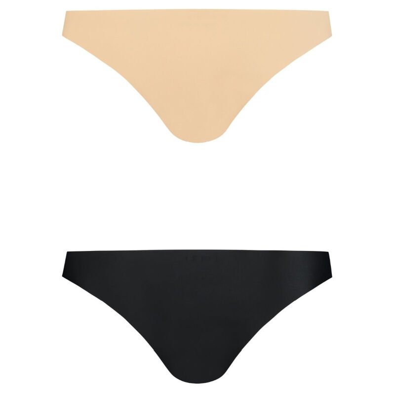 BYE BRA PACK 2 BRASILEÑAS NEGRAS Y BEIGE XL